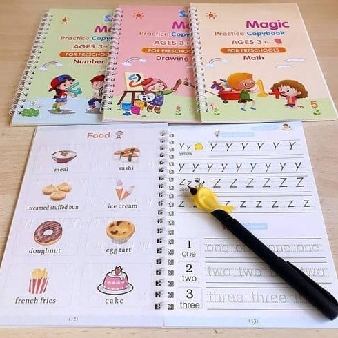 

[PRODUK DYKHE44] << Jenius >> Buku Belajar Anak Sank Magic 1 Set Isi 4 Buku dan Pulpen Set Buku Latihan Belajar Menulis PAUD Preschool TK Terkini