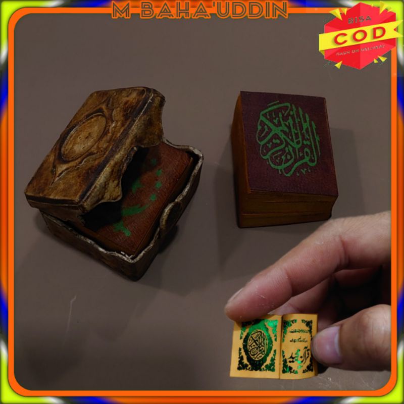 Al Qur'an stambul tinta hijau wadah kotak antik