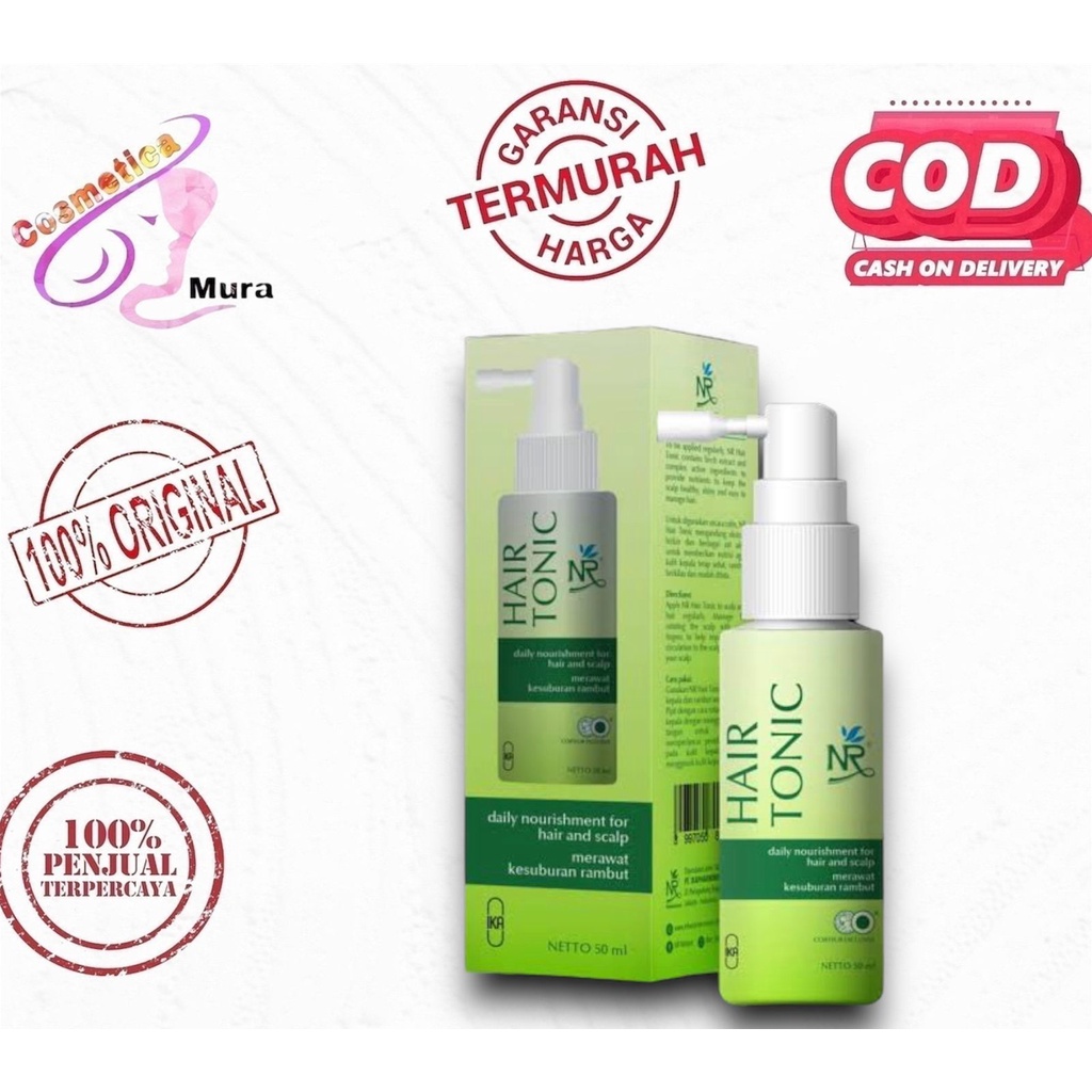 terbARU  ukuran 50 ml praktis / nr hair tonic ukuran 50 ml terbaru spray / hair tonic nr terbaru