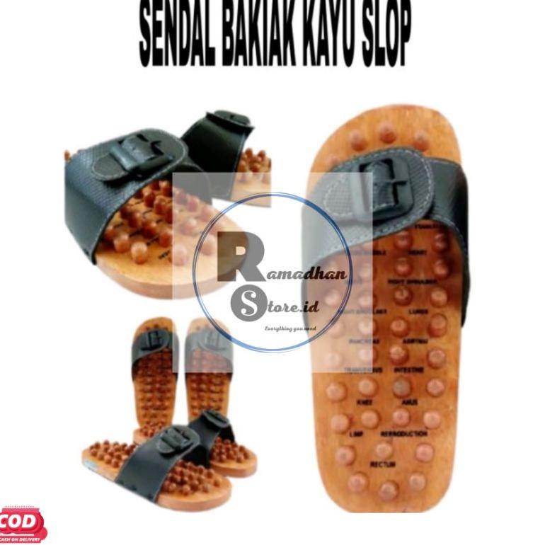 7.7 Sandal Kayu Rematik / Sandal Refleksi / Rematik Kayu Bakiak / Sandal Nikita