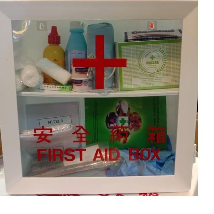 Kotak Obat P3K + Isi Lengkap Kotak p3k dinding lengkap