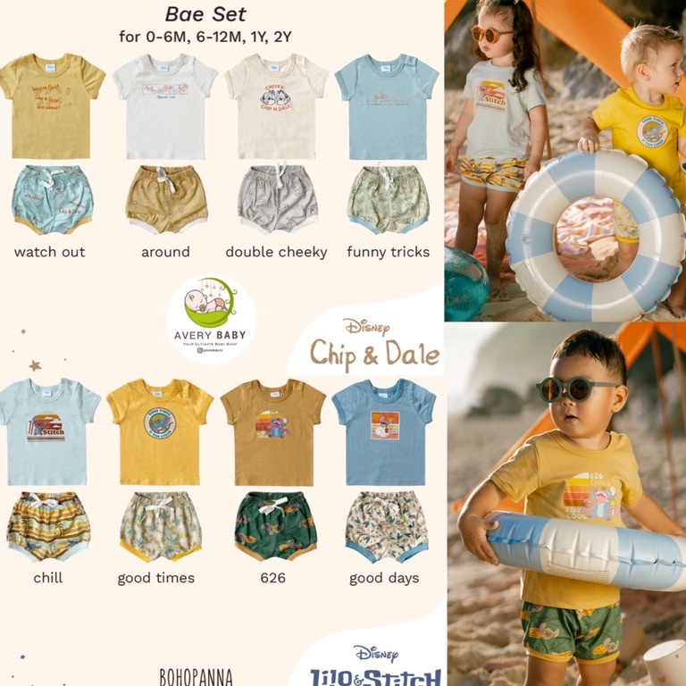 TERPERCAYA BOHOPANNA BAE SET DISNEY/ Baby Set Berlengan BOHOPANNA/ Bohopanna set