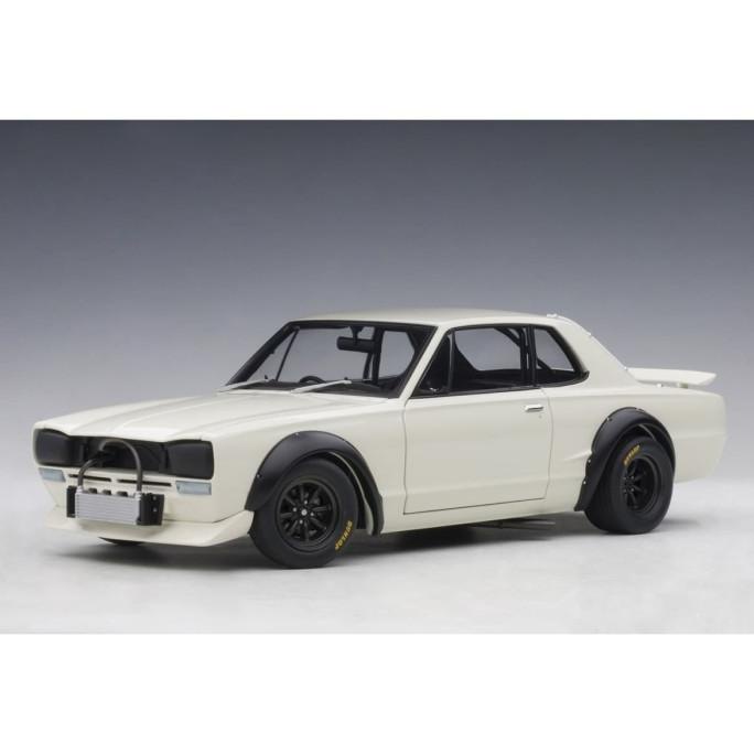 1/18 AUTOART NISSAN SKYLINE GTR KPGC BLACK WHITE DIECAST MINIATUR