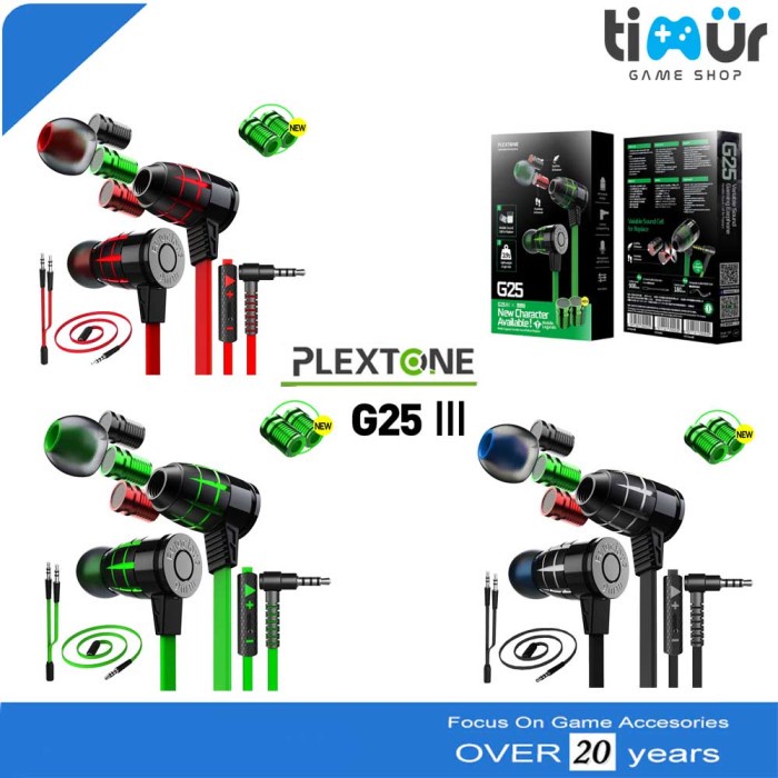 Plextone G25 Earphone Headset Gaming Ori Original PUBG ML