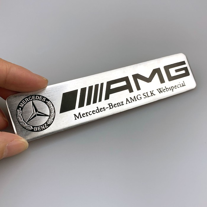 Emblem Aluminium Sticker Mercedes Benz Amg Slk Webspecial