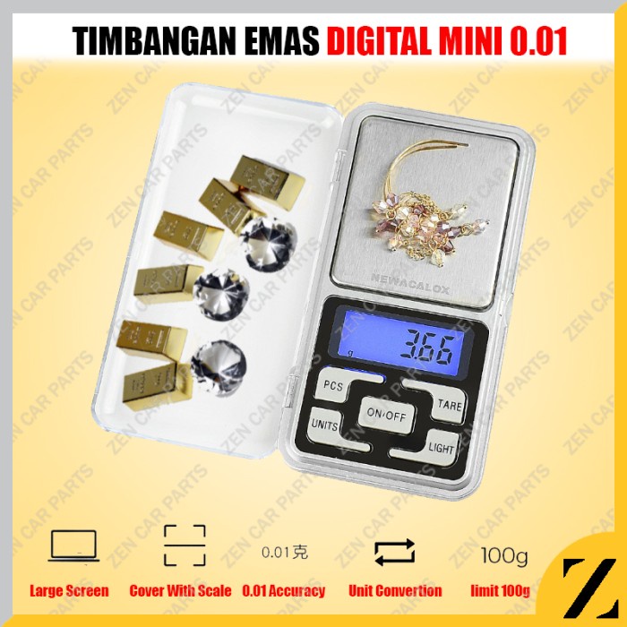 Timbangan Emas Digital Mini Batu Akik 200 gr 200 gram presisi 0.01G