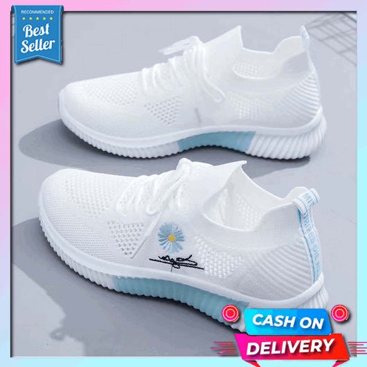 Sepatu Wanita Terbaru 2023 Murah Sneakers Remaja Sepatu Kets Slip On Original Cewe Sekolah Sport Pol