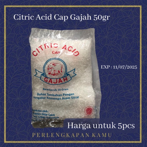 

Citric Acid Cap Gajah 50gr PROMO SPECIAL Kode 1197