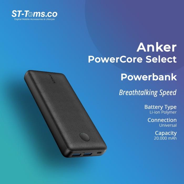 Powerbank Anker Powerbank Powercore Select 20000 Mah - Black A1363