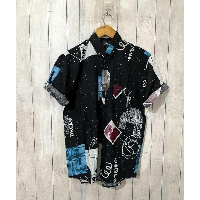 KEMEJA MOTIF - KEMEJA SURFING - KEMEJA RAYON PREMIUM