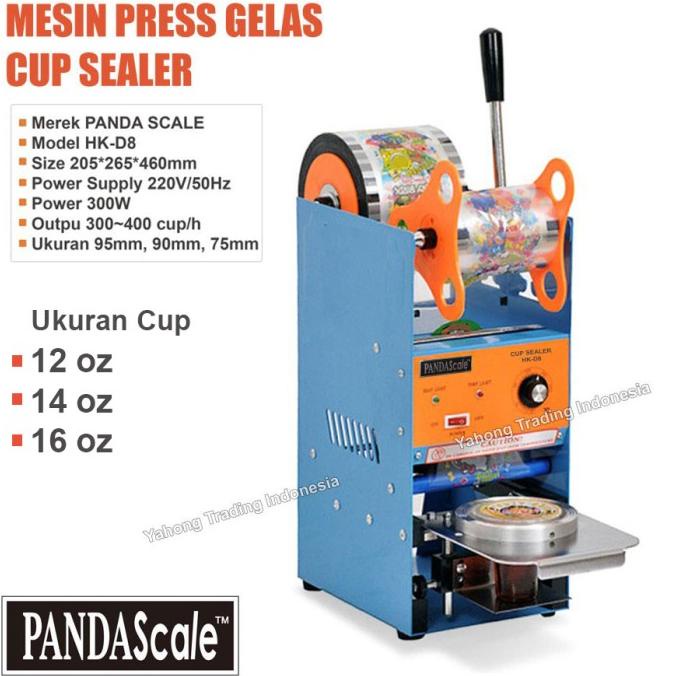 Mesin Cup Sealer ET-D8 Alat Pres Gelas Minuman Press Cup Sealer
