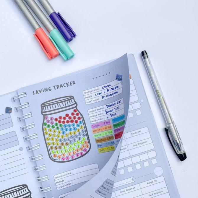 

- Financial Planner Journal Notebook Budget Buku Pengatur Keuangan Per