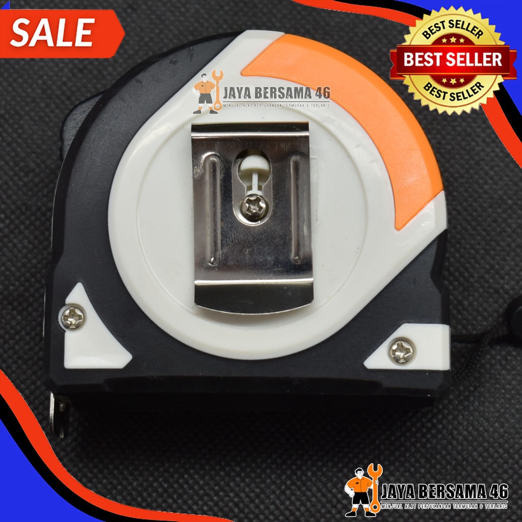 METERAN KARET HMS / METERAN TUKANG BANGUNAN / METERAN GULUNG / MEASURING TAPE / PITA UKUR / ROL ROLL METER / ALAT UKUR TUKANG / METERAN 3M 5M 7,5M