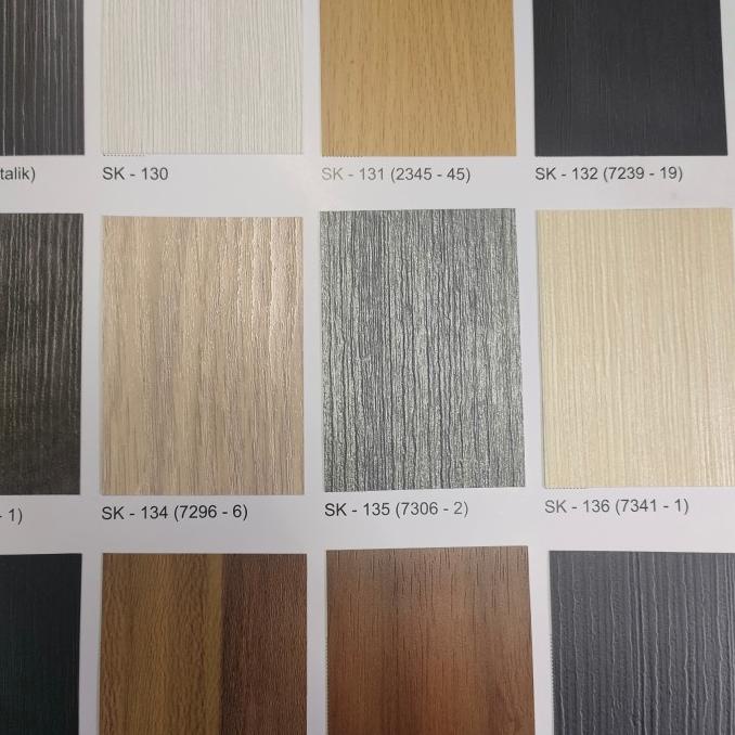 '+'+'+'+] PVC SHEET TEBAL 0,3 WARNA URAT KAYU MUDA TACO SHEET DECO HUBEN SHEET