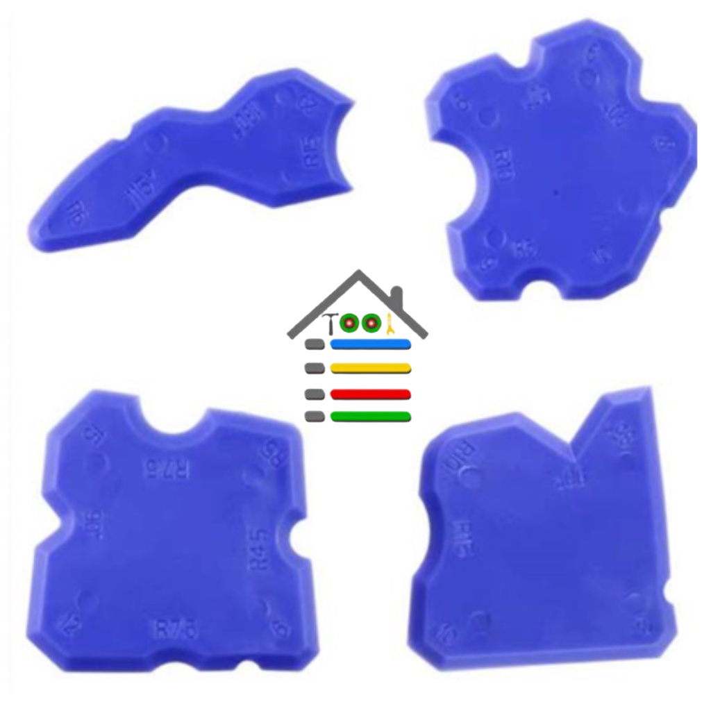 KARET PERAPIH LEM SEALENT DEMPUL KARET SPATULA SCRAPER SET ISI 4 PC