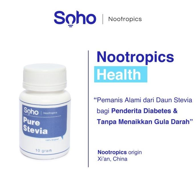 

best produk] Stevia Bubuk Sweetener 10 Gram - Pemanis Alami Bebas Diabetes - Pure