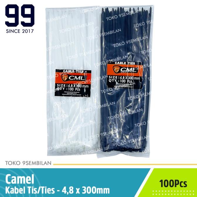 

@@@@] Camel Cable Ties Nylon 4.8x300mm 100Pcs Kabel Tis Pengikat Multifungsi