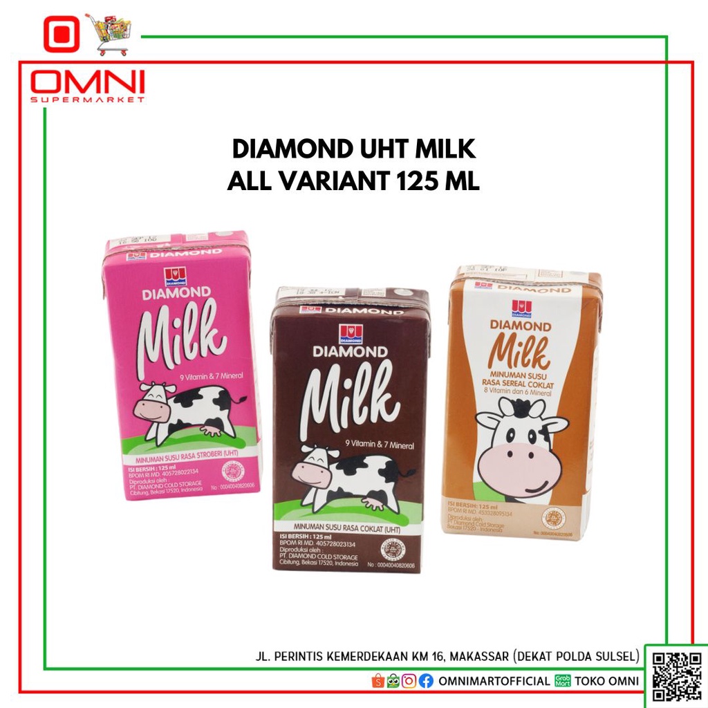 

SUSU DIAMOND UHT MILK STRAWBERRY 125 ML