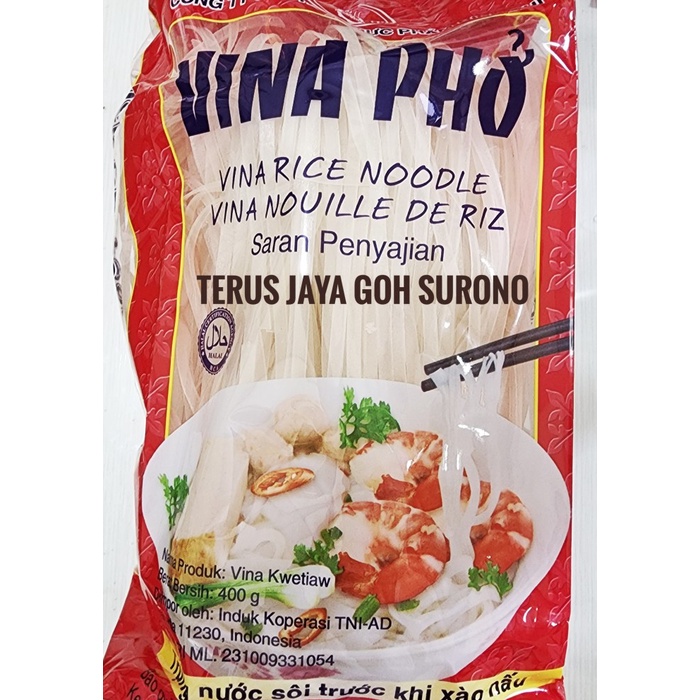 

Vina Pho Rice Noodles Vina Rice Noodle Vina Kwetiaw Vietnam 400g