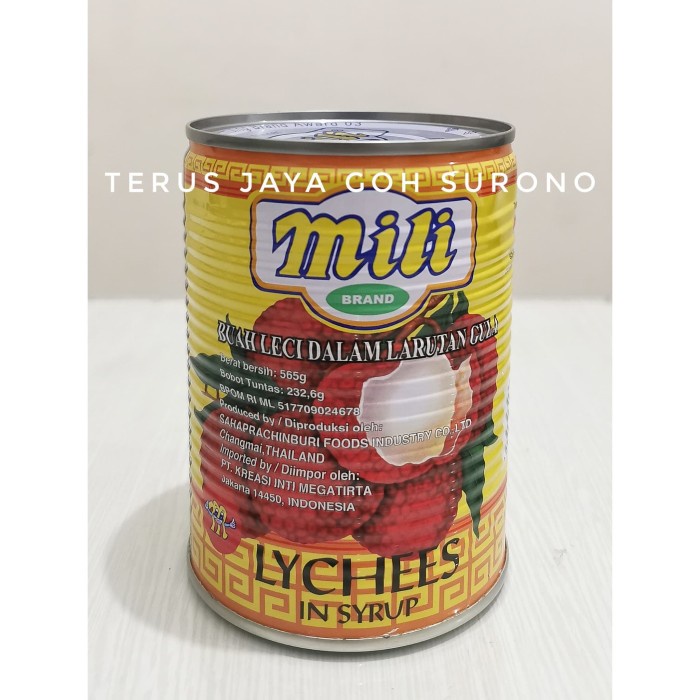 

Mili Lychee Buah Leci Kaleng