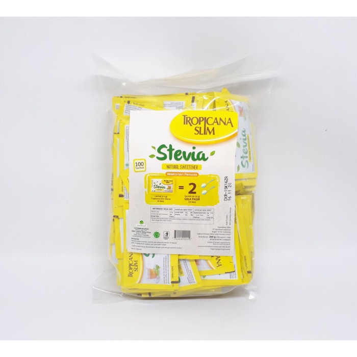 

Gula Tropicana Slim Stevia gula diet 100 sachet