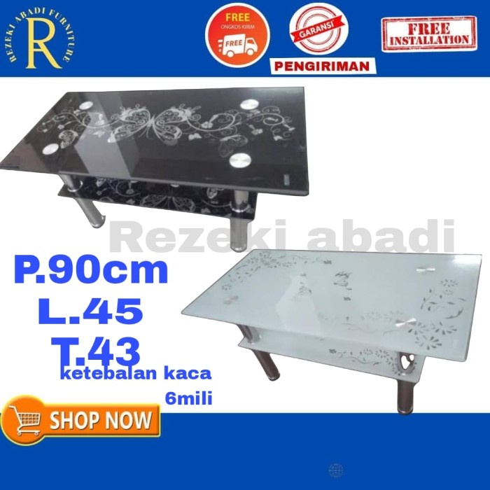 Best Seller Meja Tamu / Meja Kaca Ruang Tamu