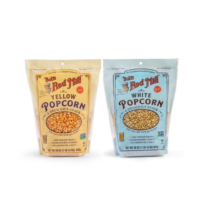 

Bundling Bob's Red Mill Yellow Popcorn dan White Popcorn 850 gr