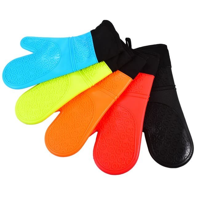 

Sarung Tangan Baking Oven Tahan Panas Anti Slip BBQ Tebal