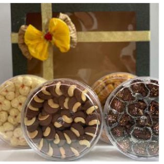 

Kue Kering Lebaran-Value3(knari cho,Kastengel,sagukeju,coklat mede)