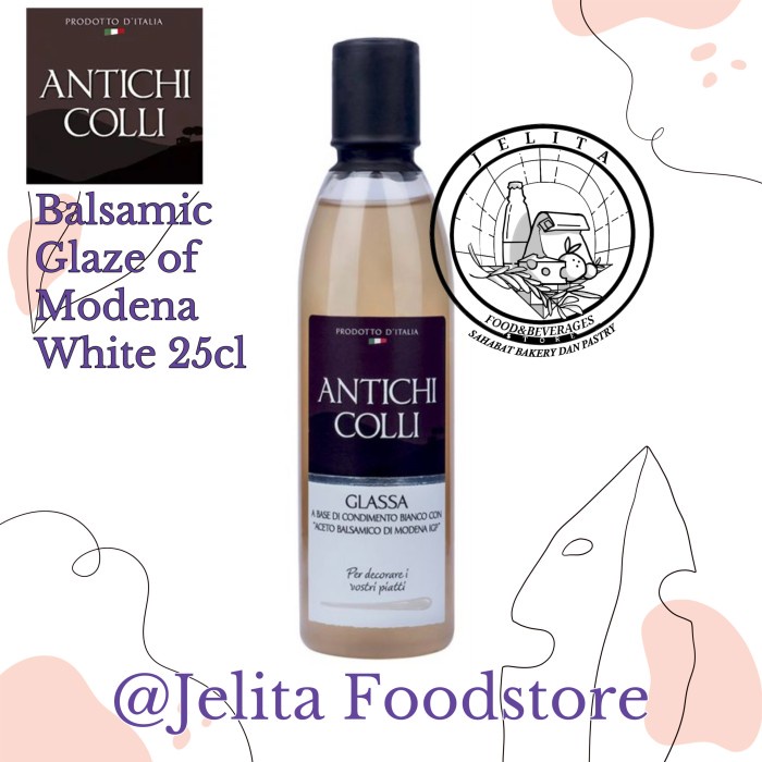 

Antichi Colli Balsamic Glaze of Modena white 25cl - cuka balsamic