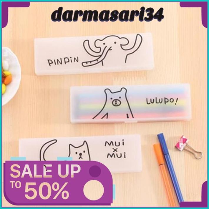 

KOTAK PENSIL PLASTIK STATIONERY KOREAN DOODLE SERIES PENCIL BOX BEST BRAND