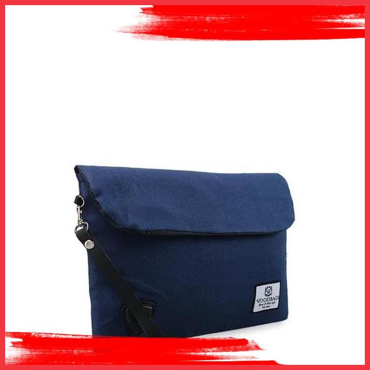

(MLI) BAGS CLUTCH COTTON CANVAS 2 PILIHAN WARNA - NAVY