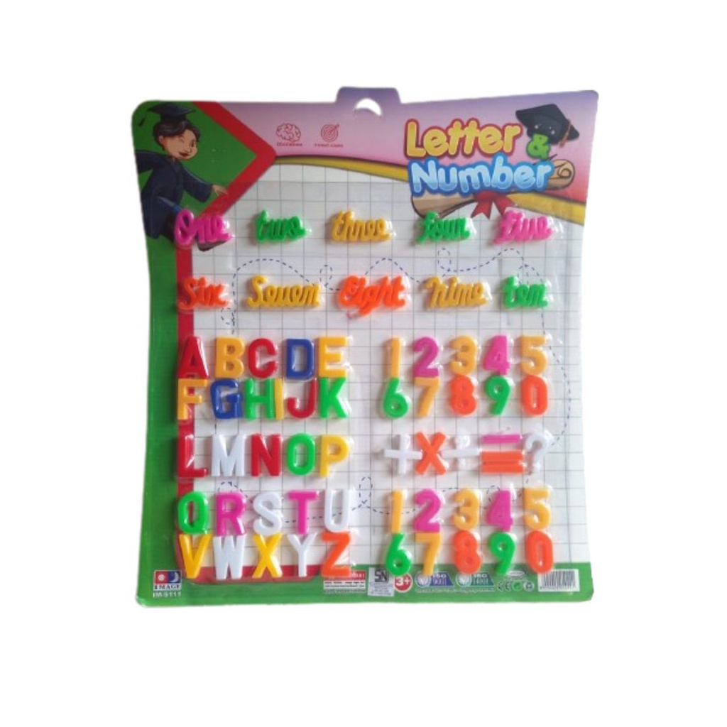 ABC SET LETTER NUMBER MAINAN HURUF DAN ANGKA