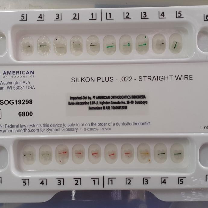 Bracket Clear Silkon plus American Orthodontics (AO) USA