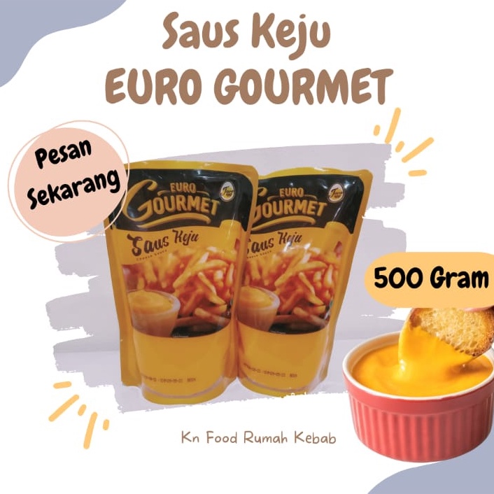 

Grosir Saus Keju Euro Gourmet Cheese Sauce 500 Gram 7NA