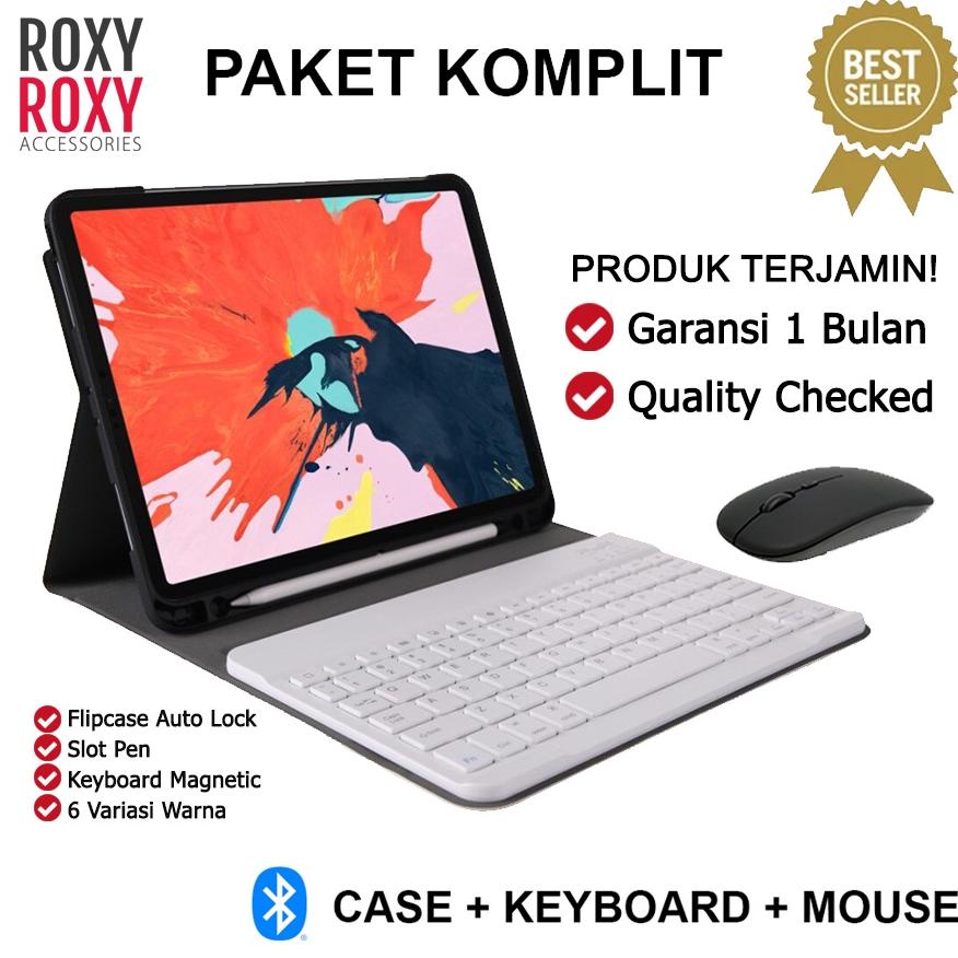 New Samsung Tab A7 Lite T220 T225 8.7 Inch Tab A8 2022 X205 Fs Smart Sarung Keyboard Bluetooth Smart