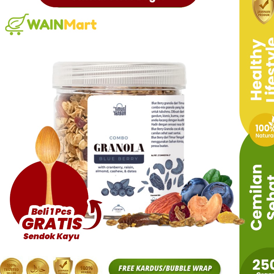 

[KODE IV7YA] Granola Timur Tengah Sereal Sarapan Makanan Sehat High Quality Berbagai Varian Rasa