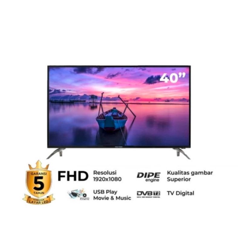 40 Inch TV LED DIGITAL POLYTRON 40" PLD 40V8953