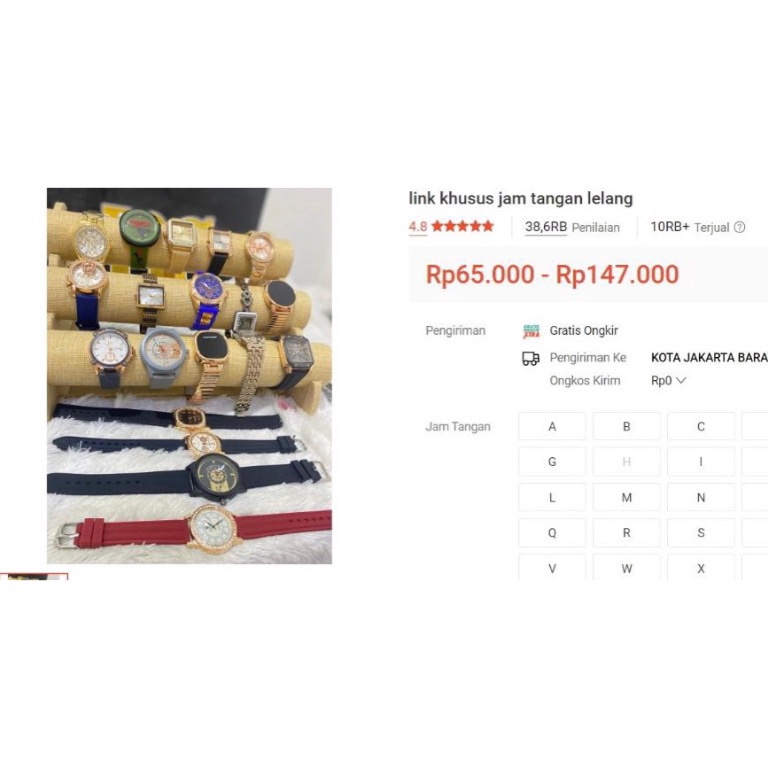 New Stock LINK LELANG JAM TANGAN BARU