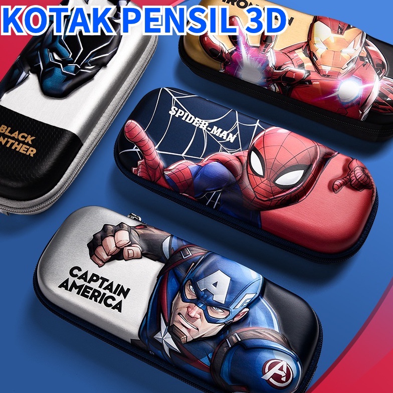 

JO64 Tempat Pensil 3D Timbul Anak Karakter Motif Lucu Bahan EVA Waterproof / Kotak Pensil Anak Sekolah Silikon Alat Tulis 76
