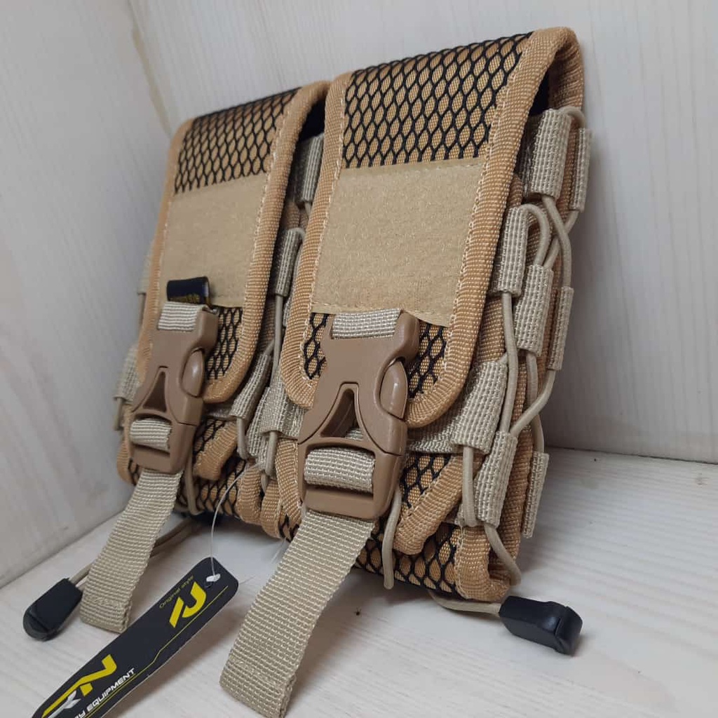 Pouch Dompet Sarung hp RN / cellphone double tan / krem,green,black cordura