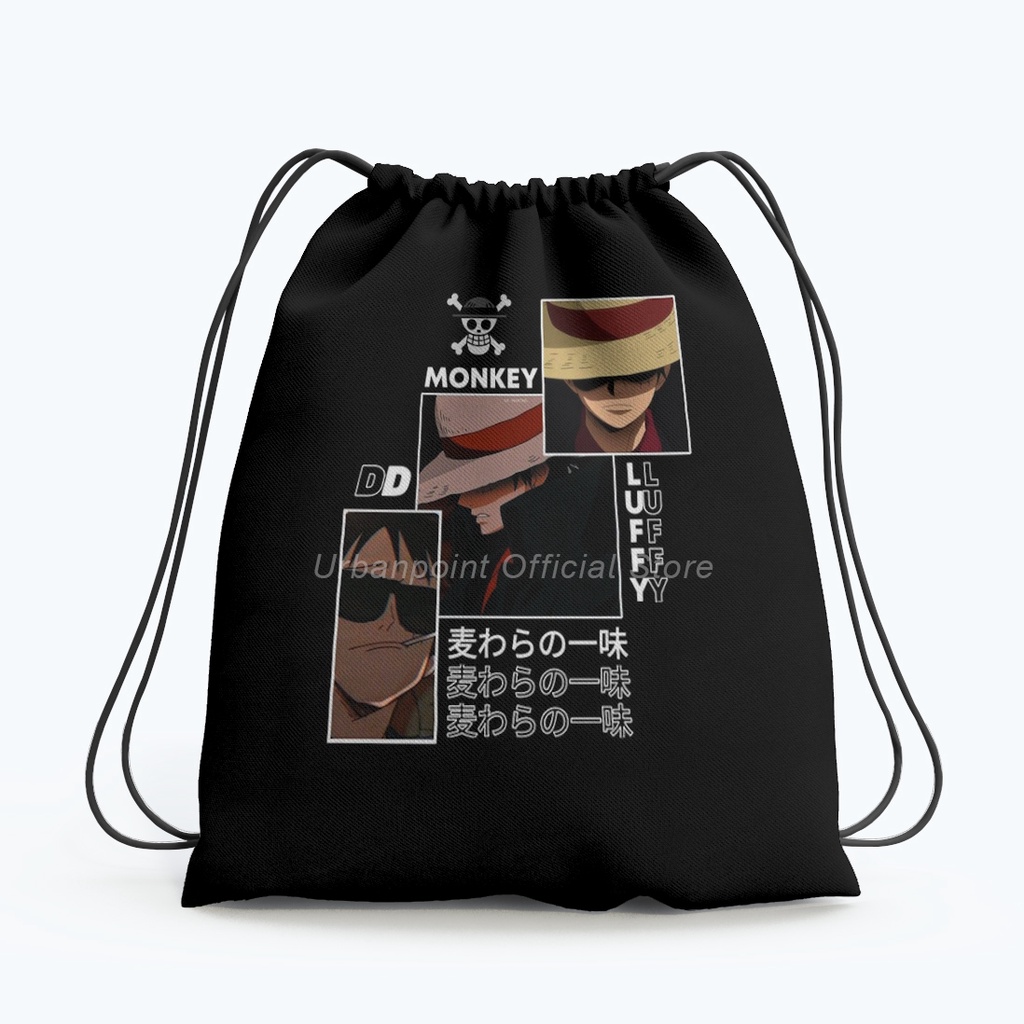 Tas Serut Gymsack One Piece luffy Tas Sekolah Multifungsi