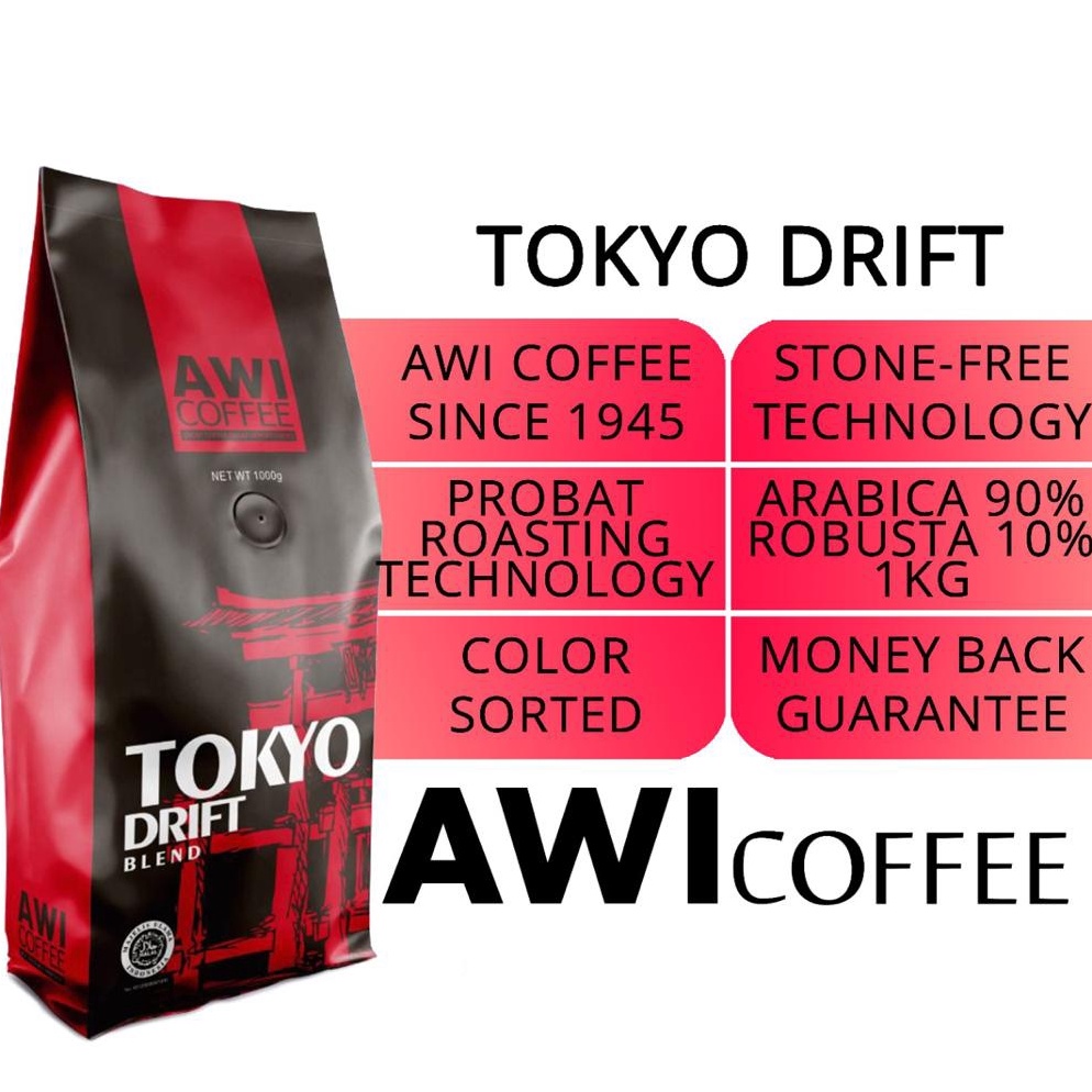 

[Miliki] KOPI SIDIKALANG | TOKYO DRIFT 1 Kg Biji | Roasted Coffee Beans | Bubuk | Arabica Robusta Premium Cafe Blend | AWI COFFEE YBT