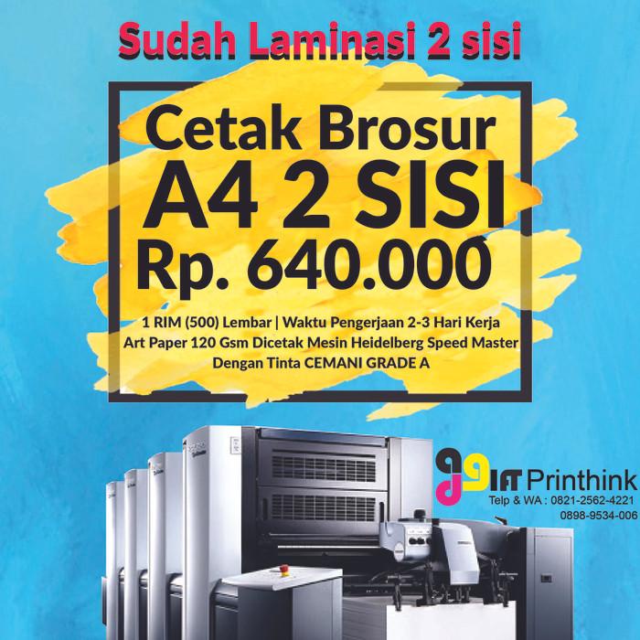 

Mailing Cetak Brosur A4 (2 Sisi) 1 Rim / 500 Lbr, Art Paper 150 Sudah Laminasi