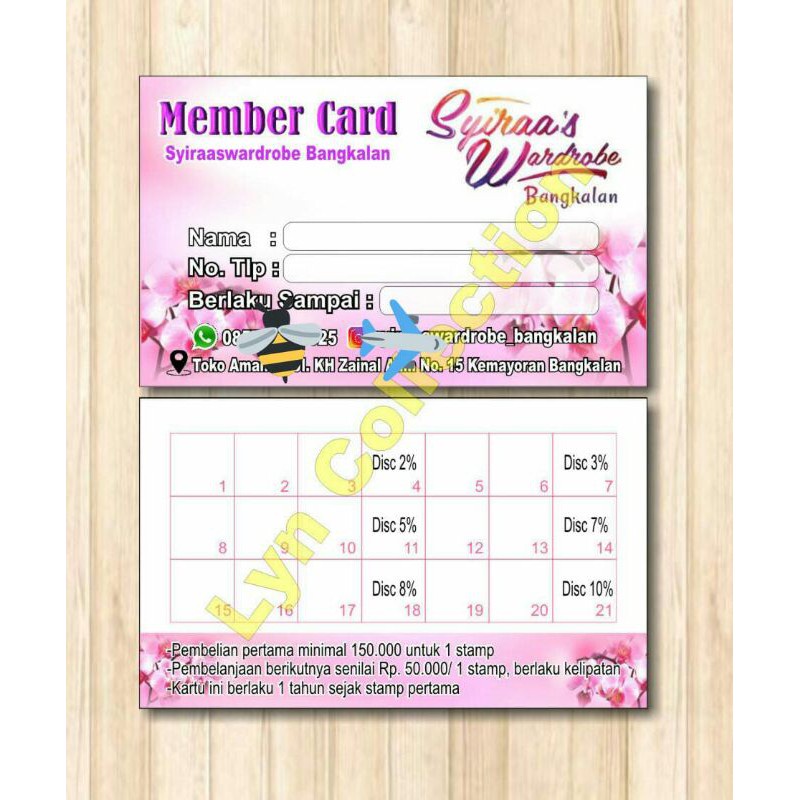 

POIN CARD/ STAMP CARD / REWARD CARD / LOYALTY CARD / MEMBER CARD