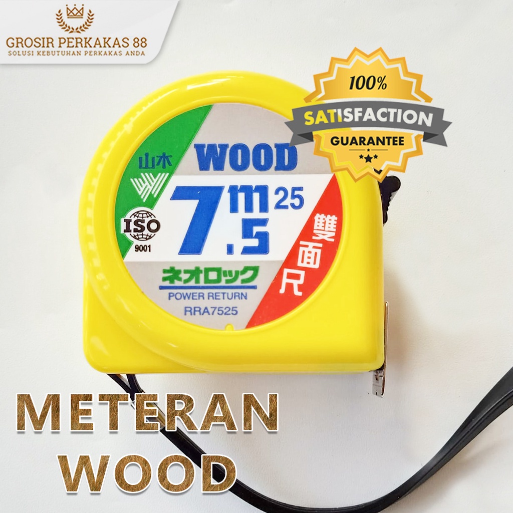 

METERAN 5 METER TUKANG PALING BAGUS 7.5 BANGUNAN WOOD ROLL BOLAK BALIK