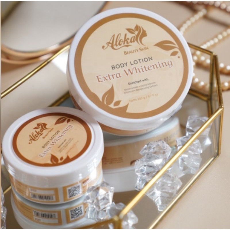 ALOKA BEAUTY SKIN BODY WHITENING EXTRA BPOM 100gr