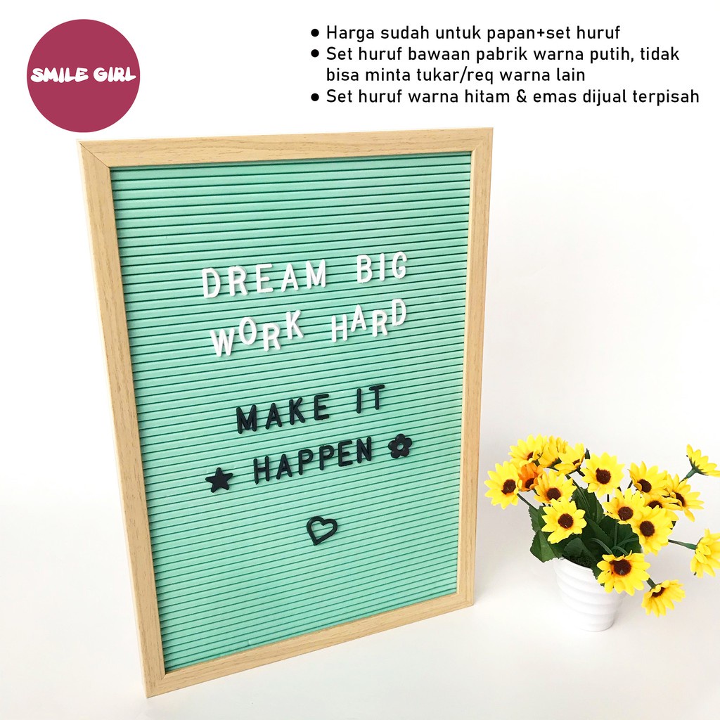 

SMILE GIRL OFFICIAL GROSIR MURAH - PAPAN NAMA BAYI SIZE 40X28CM / LETTER BOARD KEKINIAN SUDAH