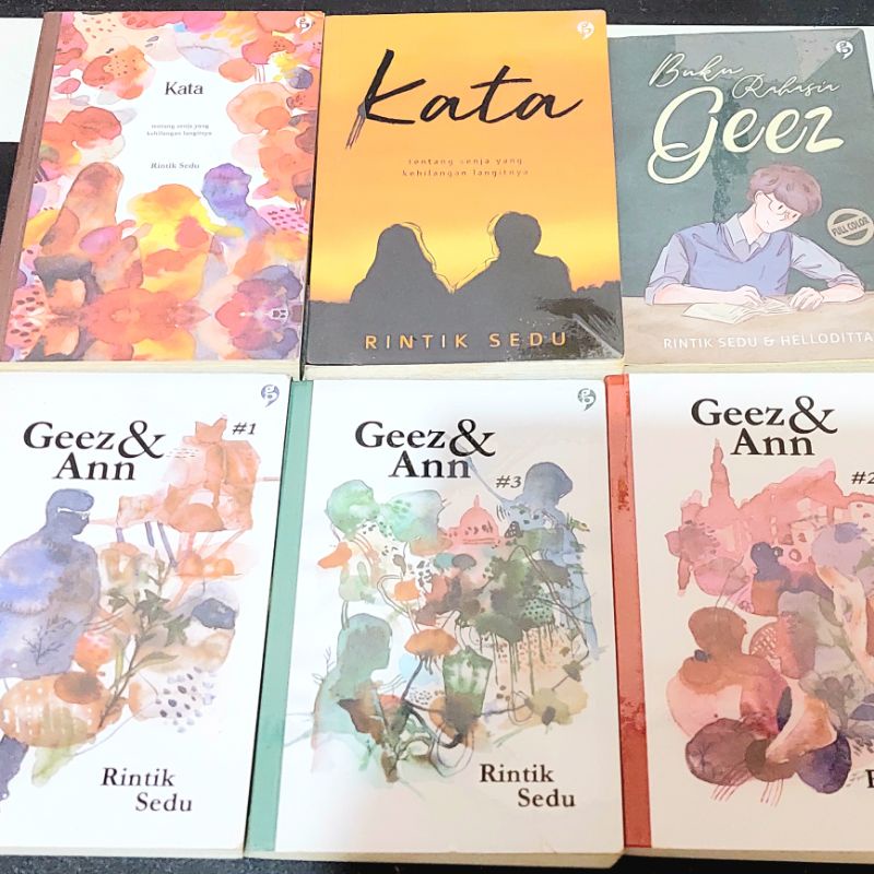 Preloved novel Kata, Buku Rahasia Geez, Geez dan Ann by Rintik Sedu