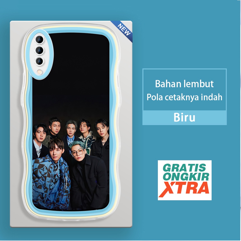 Mulia Samsung A33 A50 A51 A52 A50S A52S A53 A72 A73 5G Casing Ponsel  Pola BTS Korea  warna-warni ge